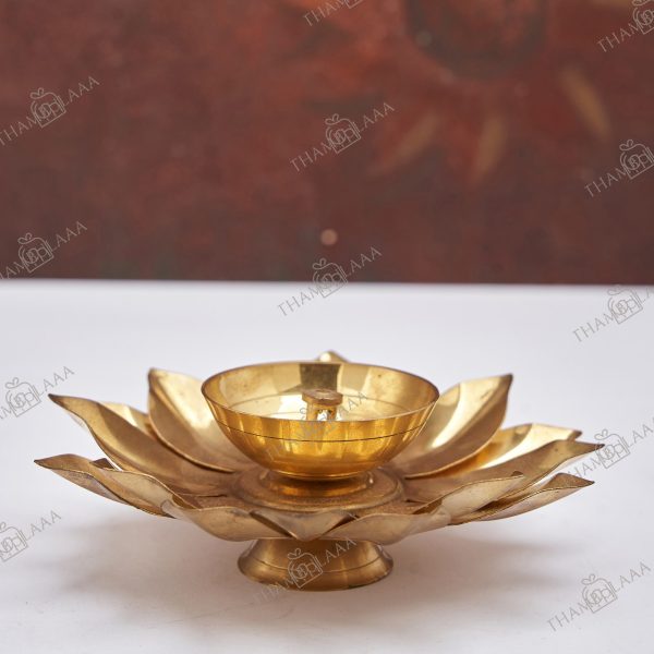 Brass Lotus Diya