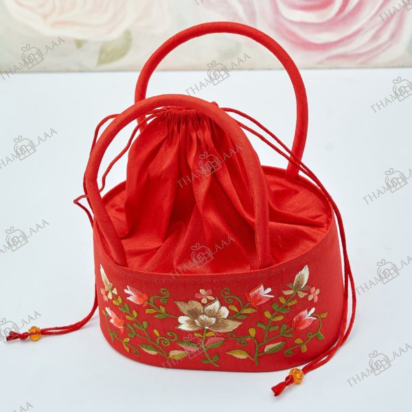 Embroidery basket Potli Medium