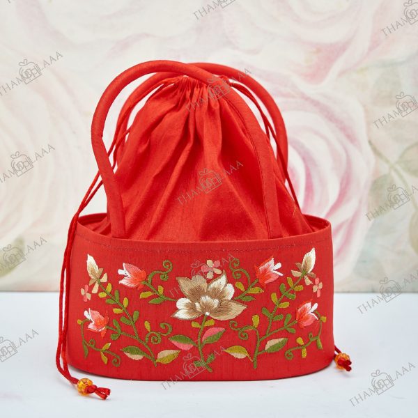 Embroidery basket Potli Medium