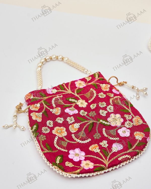 Embroidery Sequins Potli bag