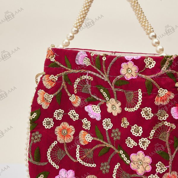 Embroidery Sequins Potli bag