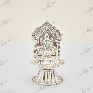 German silver Lakshmi diya