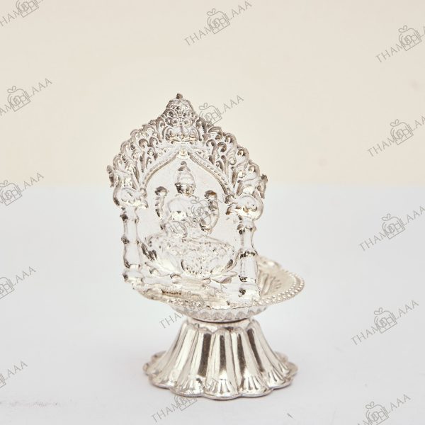 German silver Lakshmi diya