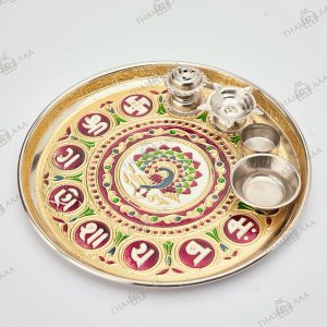 Minakari pooja thali