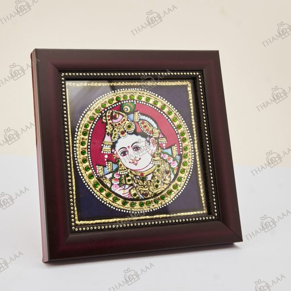 Original Tanjore art Krishna Frame