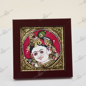 Original Tanjore art Krishna Frame