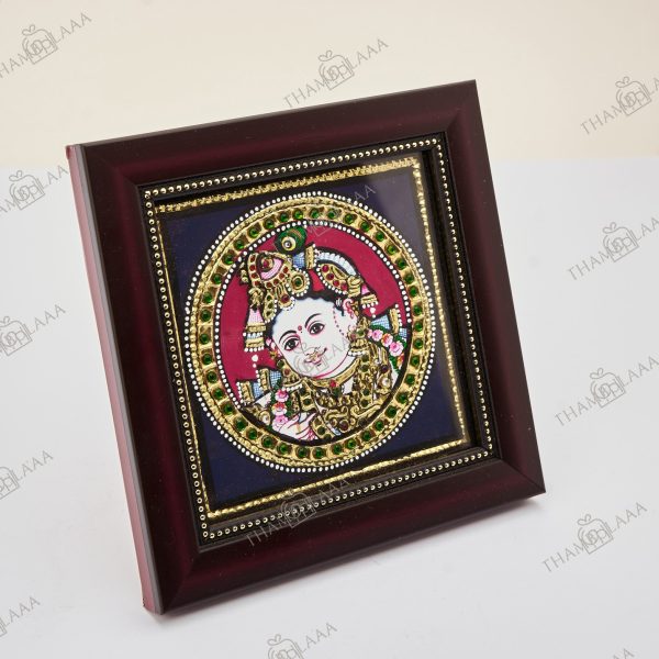 Original Tanjore art Krishna Frame