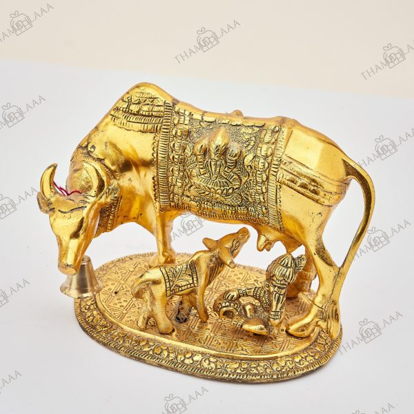 Golden metal cow & Calf