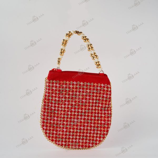 Embroidery sequins potli bag