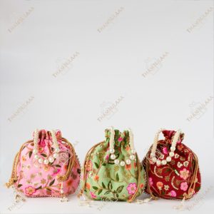 Embroidery Sequins Potli bag