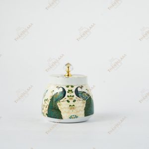 Iron Peacock Nuts jar