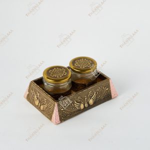 2 Nuts jar with tray set