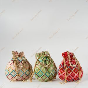 Sequins box Potli bag