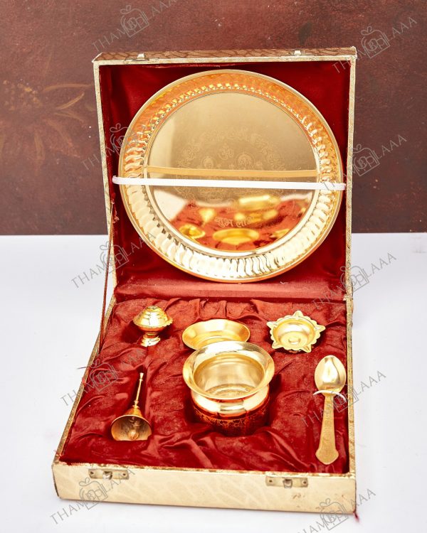 Brass Pooja set