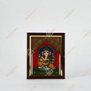 Reverse Glass painting Ganesh Frame