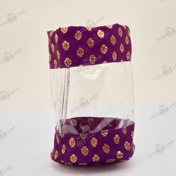 Transparent Brocade pouch