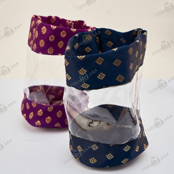 Transparent Brocade pouch