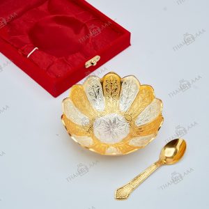 Floral Single bowl with Spoon