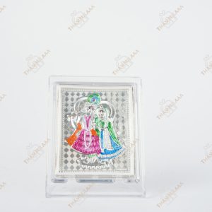 999 silver radha krishna color frame