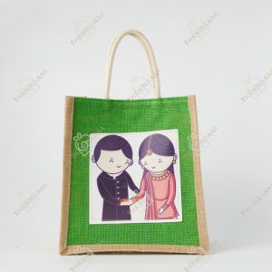 Wedding theme Jute bag