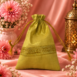 TISSUE ZARI POTLI BAG- 7*9 INCH